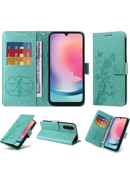 Samsung Galaxy A24 4g Cardyuvaları Çiçek Deri Flip Case (Yurt Dışından) fiyatları