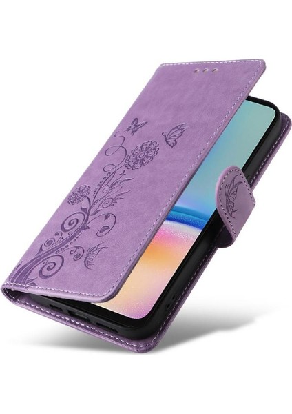 Samsung Galaxy A05S Flip Deri Çiçek Kart Yuvaları Için Flip Case (Yurt Dışından) modelleri