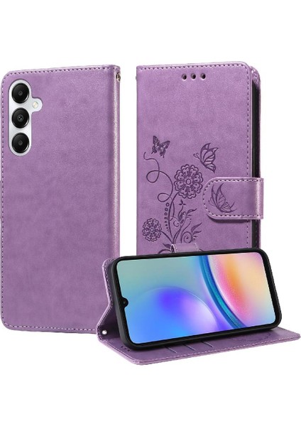 Samsung Galaxy A05S Flip Deri Çiçek Kart Yuvaları Için Flip Case (Yurt Dışından) indirimleri