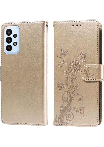 YH Market Samsung Galaxy A23 5g Için Flip Case Çiçek Flip Deri Cardyuvaları (Yurt Dışından)