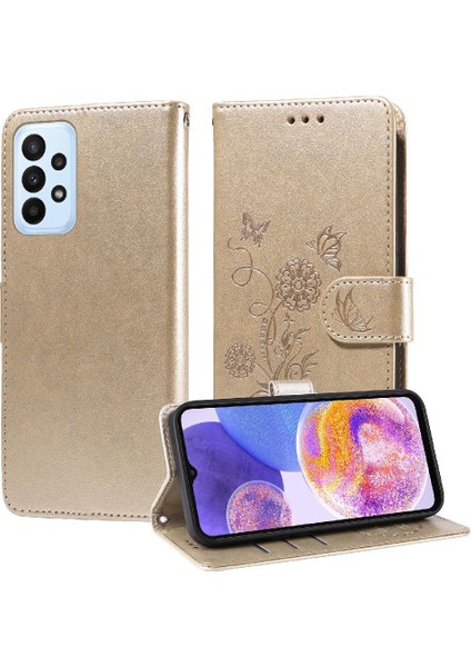 YH Market Samsung Galaxy A23 5g Için Flip Case Çiçek Flip Deri Cardyuvaları (Yurt Dışından)