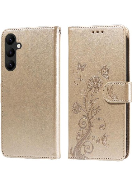 Samsung Galaxy A24 4g Cardyuvaları Çiçek Deri Flip Case (Yurt Dışından)
