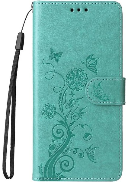 Samsung Galaxy A52S Çiçek Deri Kart Yuvaları Flip Case (Yurt Dışından)