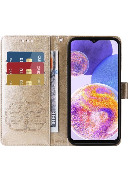 Samsung Galaxy A52S Çiçek Deri Kart Yuvaları Flip Case (Yurt Dışından)