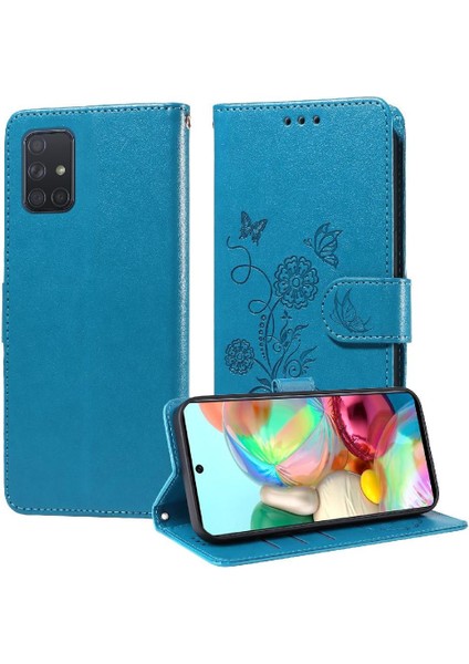 Samsung Galaxy A71 4g Deri Flip Kart Yuvaları Çiçek Için Flip Case (Yurt Dışından) fırsatları