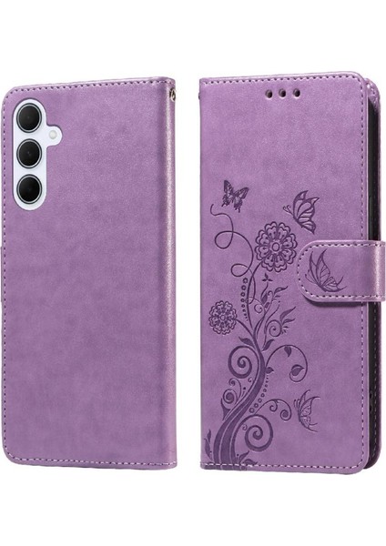 Samsung Galaxy A35 5g Çiçek Cardyuvaları Deri Flip Case (Yurt Dışından)