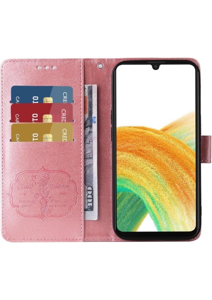 Samsung Galaxy A33 5g Deri Kart Yuvaları Için Flip Case Çiçek Flip (Yurt Dışından) indirimleri