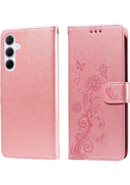 Samsung Galaxy A35 5g Çiçek Cardyuvaları Deri Flip Case (Yurt Dışından)