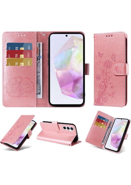 Samsung Galaxy A35 5g Çiçek Cardyuvaları Deri Flip Case (Yurt Dışından) fırsatları