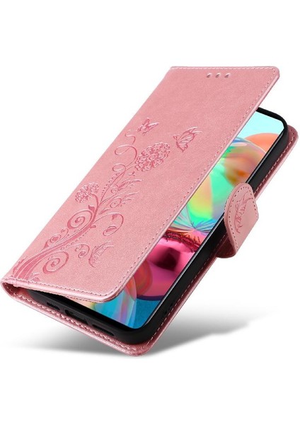 Samsung Galaxy A71 4g Deri Flip Kart Yuvaları Çiçek Için Flip Case (Yurt Dışından) modelleri