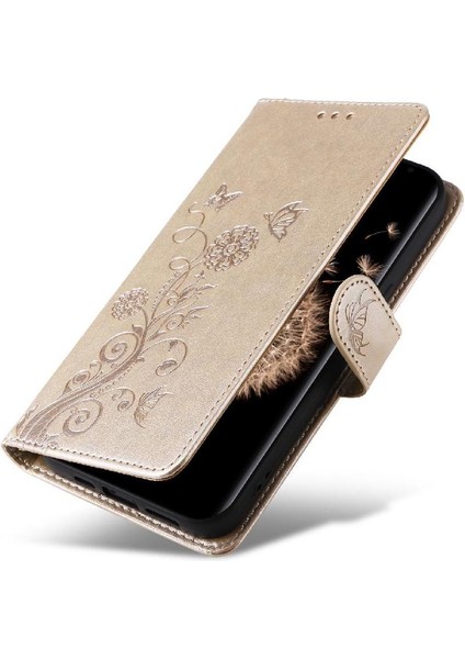 Samsung Galaxy S9 Artı Kart Yuvaları Flip Case Çiçek Deri (Yurt Dışından) fırsatları