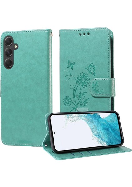 Samsung Galaxy A54 5g Deri Kart Yuvaları Için Flip Case Çiçek Flip (Yurt Dışından) indirimleri