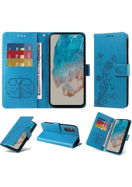 Samsung Galaxy M35 Çiçek Cardyuvaları Deri Flip Case Için Flip Case (Yurt Dışından)