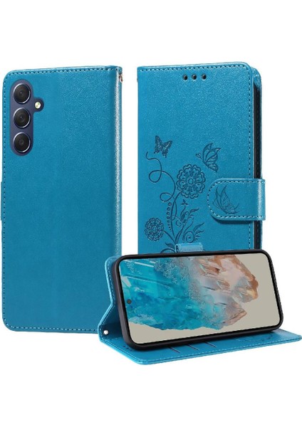 Samsung Galaxy M35 Çiçek Cardyuvaları Deri Flip Case Için Flip Case (Yurt Dışından)