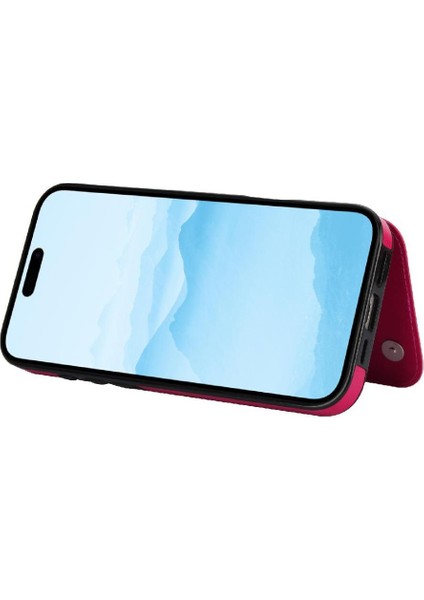 Kart Tutucu Pu ile IPhone 16 Artı Çift Manyetik Toka Için Cüzdan Kılıf (Yurt Dışından) modelleri