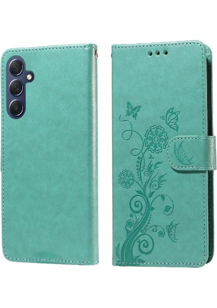 Samsung Galaxy M35 Çiçek Cardyuvaları Deri Flip Case Için Flip Case (Yurt Dışından)