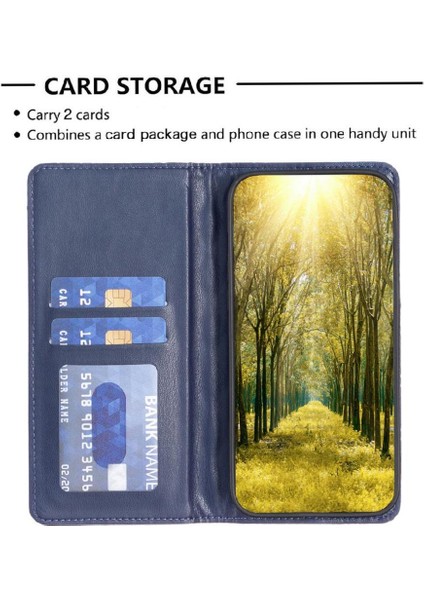 Xiaomi Poco M6 4g Tam Koruma Manyetik Kapatma Kartı Için Flip Case (Yurt Dışından)