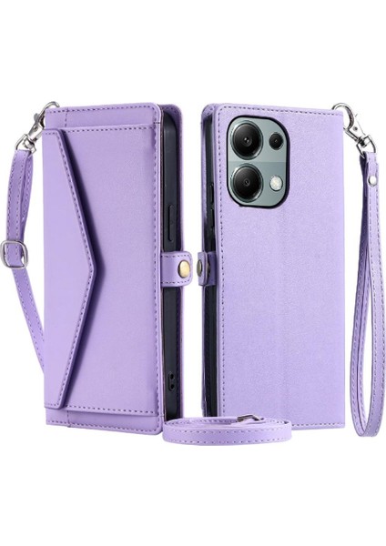 Cüzdan Crossbody Durumda Xiaomi Redmi Için Not 13 Pro 4g Cüzdan Kılıf Için Kart (Yurt Dışından)