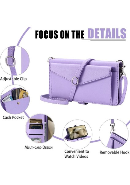 Cüzdan Crossbody Durumda Xiaomi Redmi Için Not 13 Pro 4g Cüzdan Kılıf Için Kart (Yurt Dışından)
