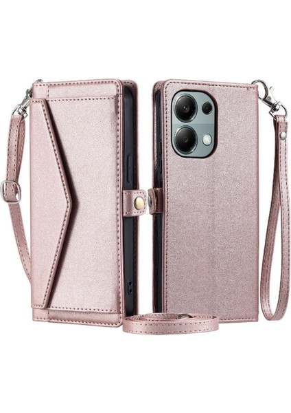 Cüzdan Crossbody Durumda Xiaomi Redmi Için Not 13 Pro 4g Cüzdan Kılıf Için Kart (Yurt Dışından)