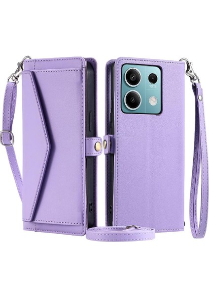 Cüzdan Crossbody Durumda Xiaomi Redmi Için Not 13 5g Cüzdan Kılıf Kadınlar Için (Yurt Dışından)