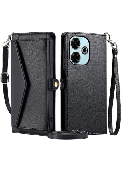 Cüzdan Crossbody Durumda Xiaomi Poco M6 4g Kart Tutucu Için Rfıd Engelleme (Yurt Dışından)