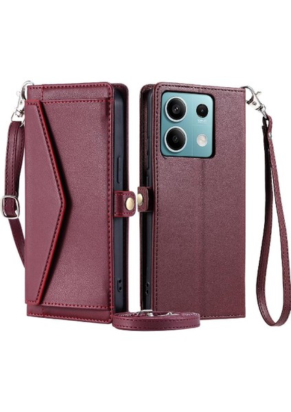 Cüzdan Crossbody Durumda Xiaomi Redmi Için Not 13 5g Cüzdan Kılıf Kadınlar Için (Yurt Dışından)