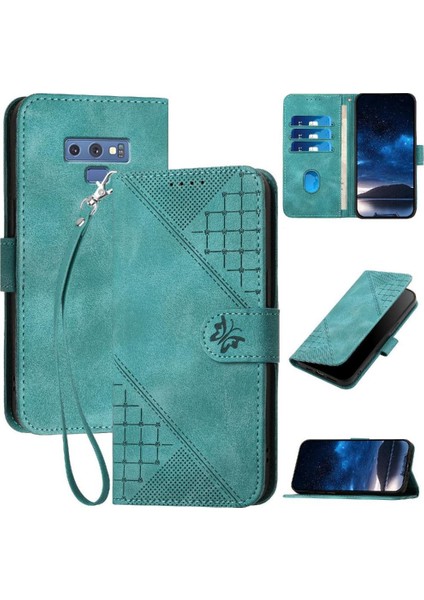 Ayrılabilir El Kayışı ve Kredi ile Samsung Galaxy Not 9 Için Flip Case (Yurt Dışından)