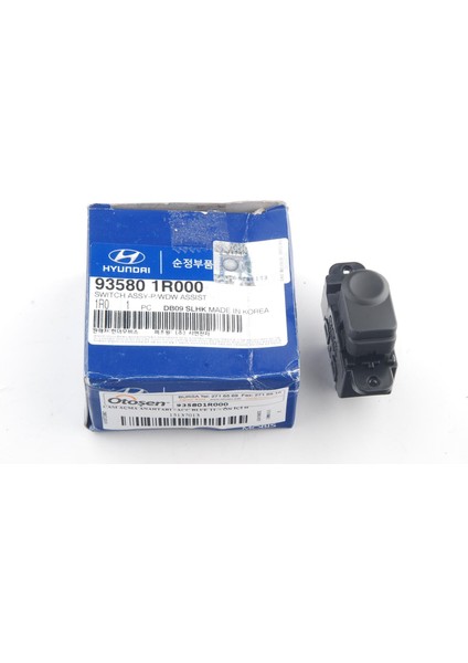 Hmc Ön Sağ Cam Açma Düğmesi Hyundai Accent Blue 2011- Uyumlu 935801R000