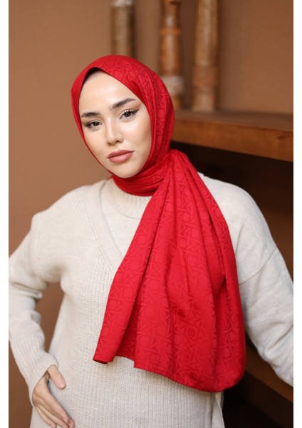 Kırmızı Silk Home Deluxe Şal 40003