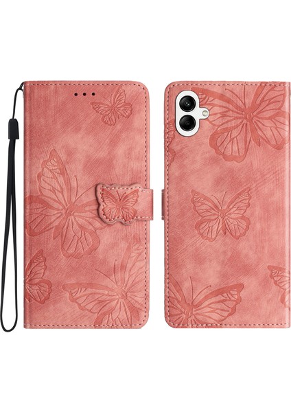 Samsung Galaxy A06 Skin-Touch Flip Cüzdan Deri Telefon Kılıfı (Yurt Dışından)