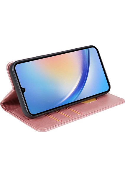 Samsung Galaxy A06 Buzağı Dokulu Gizli Manyetik Kapatmalı Deri Cüzdan Telefon Kılıfı (Yurt Dışından) indirimleri