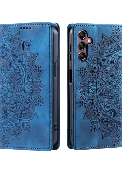 Samsung Galaxy A16 Manyetik Kapanış Deri Telefon Kılıfı (Yurt Dışından)