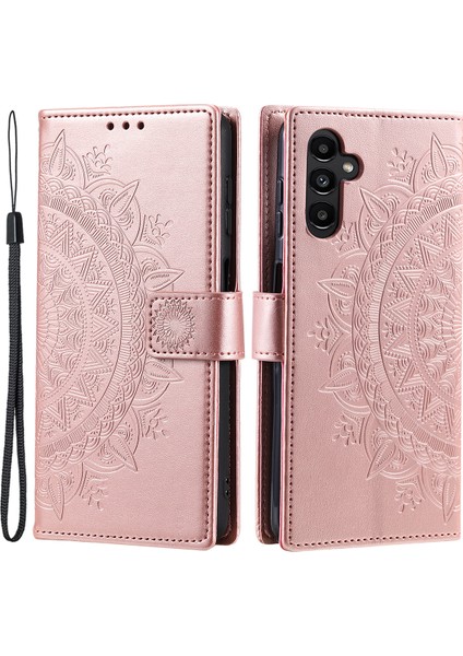 Samsung Galaxy A16 Pu Deri Cüzdan Standlı Telefon Kapağı (Yurt Dışından)