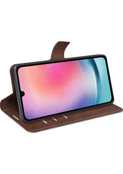 Samsung Galaxy A16 Standlı Kılıf Çizilmez Buzağı Dokulu Deri Telefon Kapağı (Yurt Dışından) fırsatları