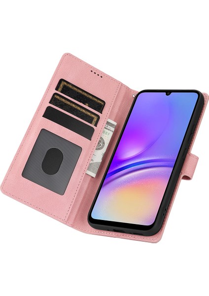 Samsung Galaxy A06 Pu Deri Telefon Kılıfı ve Cüzdan Standı Görünümü (Yurt Dışından)
