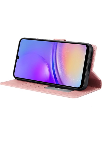 Samsung Galaxy A06 Pu Deri Telefon Kılıfı ve Cüzdan Standı Görünümü (Yurt Dışından)