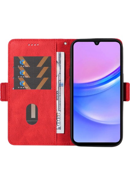Samsung Galaxy A16 Eşkenar Dörtgen Pu Deri Flip Telefon Kapağı (Yurt Dışından)