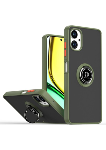 Samsung Galaxy A06 Halka Tutucu Kickstand Tpu+Akrilik Telefon Kapağı (Yurt Dışından)