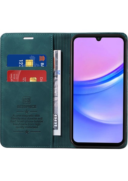 Samsung Galaxy A16 Çizilmez Deri Cüzdan Telefon Kılıfı (Yurt Dışından)