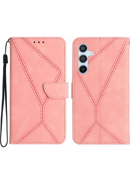 Samsung Galaxy A16 Cilt Dokunuşu Pu Deri Kapak Çevirin (Yurt Dışından)