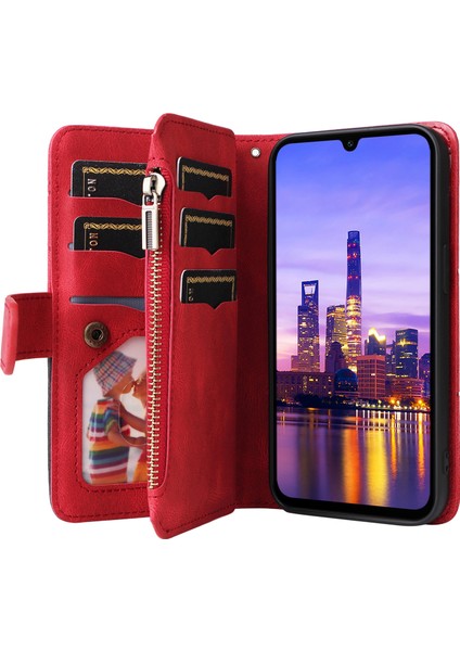 Samsung Galaxy A16 Fermuarlı Cüzdan Deri Telefon Kılıfı (Yurt Dışından) fiyatları