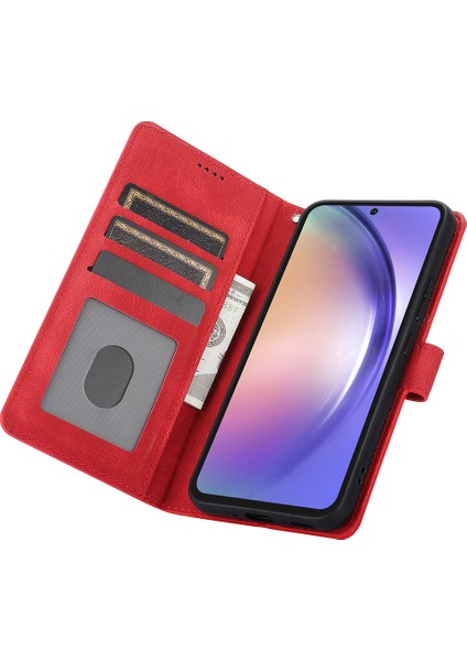 Samsung Galaxy A16 Pu Deri Telefon Kılıfı ve Cüzdan Standı Görünümü (Yurt Dışından) modelleri