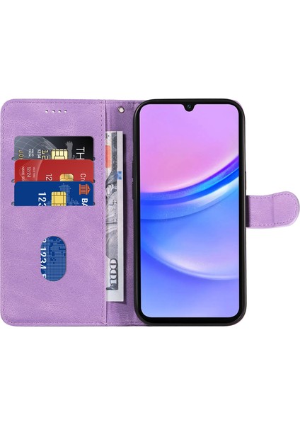 Samsung Galaxy A06 Standlı Cüzdan Deri Telefon Kılıfı (Yurt Dışından) fiyatları