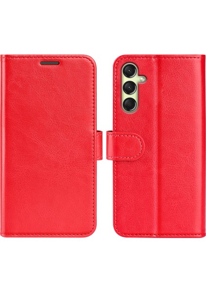 Samsung Galaxy A16 Cüzdan Crazy Horse Doku Standı Deri Telefon Kılıfı (Yurt Dışından)