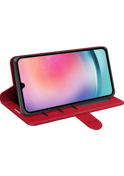 Samsung Galaxy A16 Cüzdan Crazy Horse Doku Standı Deri Telefon Kılıfı (Yurt Dışından)