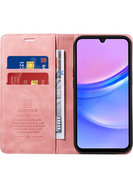 Samsung Galaxy A16 Çizilmez Deri Cüzdan Telefon Kılıfı (Yurt Dışından)