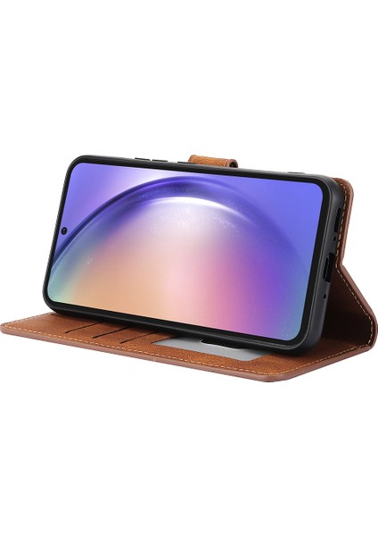 Samsung Galaxy A16 Pu Deri Telefon Kılıfı ve Cüzdan Standı Görünümü (Yurt Dışından)