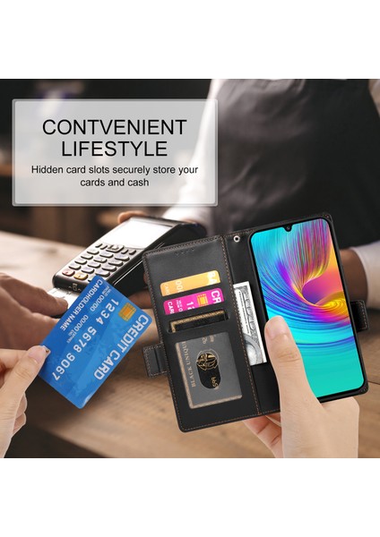Samsung Galaxy A16 Standlı Pu Deri Cüzdan Telefon Kılıfı (Yurt Dışından) indirimleri