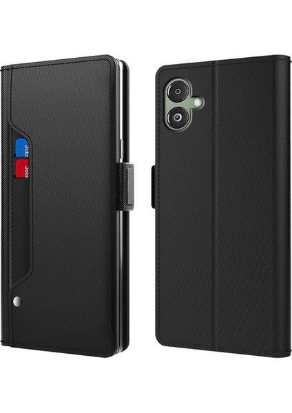 Samsung Galaxy A06 Standlı Pu Deri Telefon Kılıfı (Yurt Dışından)